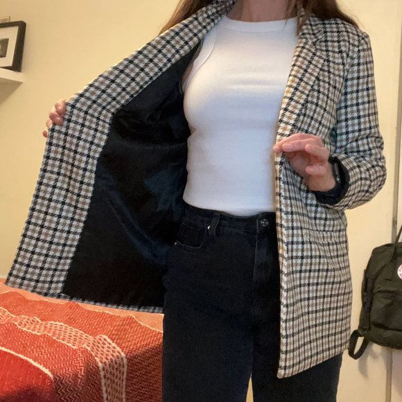 Minimum check blazer sz 36 - Picture 2 of 4